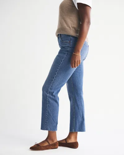 Abercrombie & Fitch Ultra High Rise Ankle Straight Jean