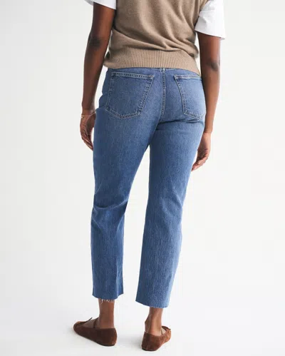 Abercrombie & Fitch Ultra High Rise Ankle Straight Jean