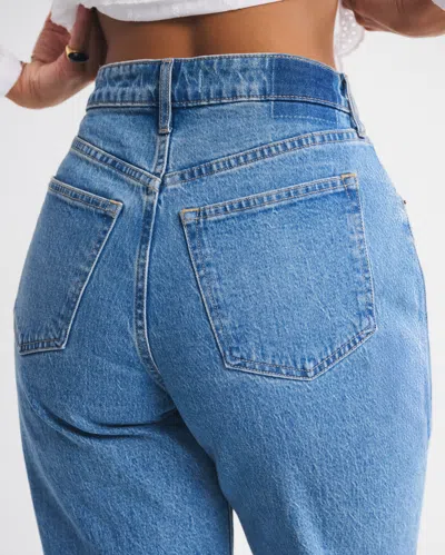 Abercrombie & Fitch Curve Love High Rise 90s Relaxed Cutwork Embroidered Jean