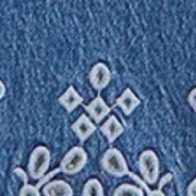 Abercrombie & Fitch Curve Love High Rise 90s Relaxed Cutwork Embroidered Jean