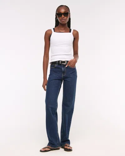 Abercrombie & Fitch High Rise 90s Relaxed Jean In Blue