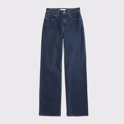 Abercrombie & Fitch High Rise 90s Relaxed Jean In Blue