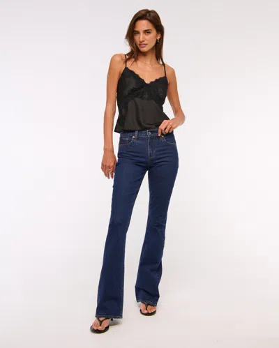 Abercrombie & Fitch Mid Rise Bootcut Jean In Blue