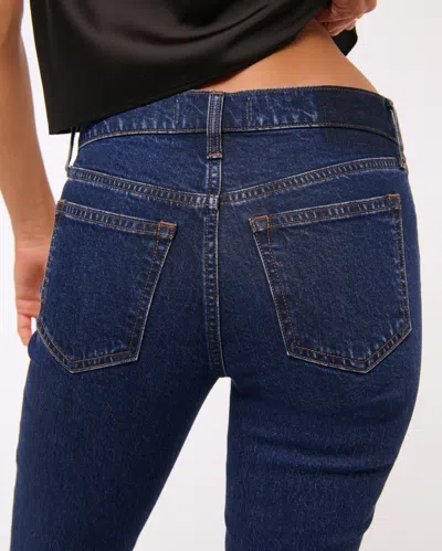 Abercrombie & Fitch Mid Rise Bootcut Jean In Blue