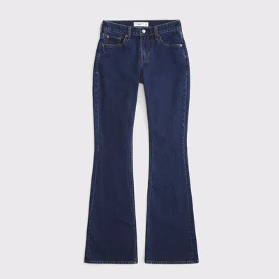 Abercrombie & Fitch Curve Love Mid Rise Bootcut Jean In Blue