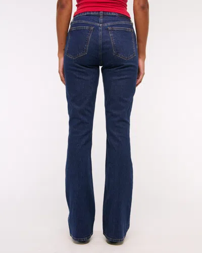 Abercrombie & Fitch Curve Love Mid Rise Bootcut Jean In Blue