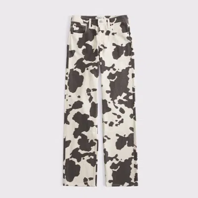 Abercrombie & Fitch High Rise 90s Relaxed Pony Print Jean In Multi