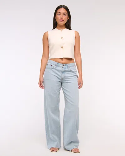 Abercrombie & Fitch Curve Love Low Rise Ultra Loose Jean