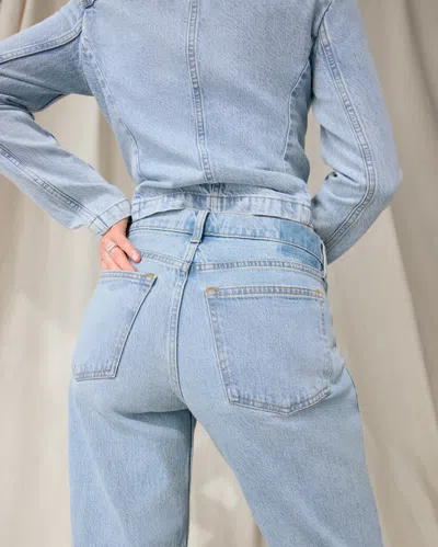 Abercrombie & Fitch Low Rise Baggy Jean In White