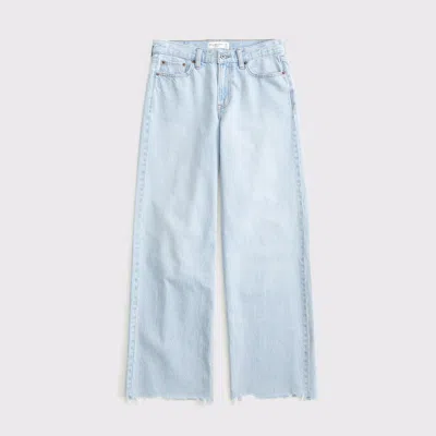 Abercrombie & Fitch Low Rise Ultra Loose Jean In Blue