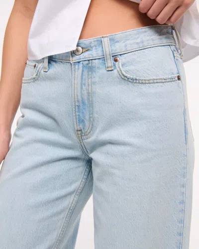 Abercrombie & Fitch Low Rise Ultra Loose Jean In Blue