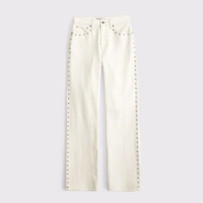 Abercrombie & Fitch Curve Love High Rise 90s Relaxed Jean In Blue