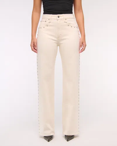 Abercrombie & Fitch Curve Love High Rise 90s Relaxed Jean In Blue