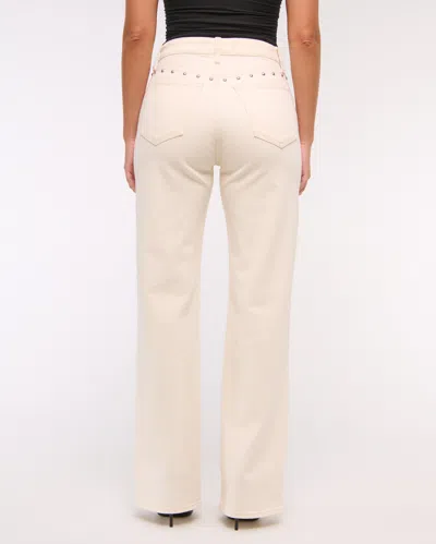 Abercrombie & Fitch Curve Love High Rise 90s Relaxed Jean In Blue