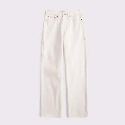 Abercrombie & Fitch Mid Rise Slouchy Jean In Blue