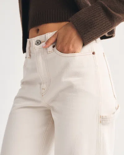 Abercrombie & Fitch Mid Rise Slouchy Jean In Blue