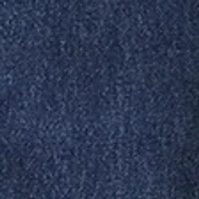 Abercrombie & Fitch Curve Love Mid Rise Barrel Jean In Blue