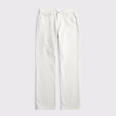 Abercrombie & Fitch Curve Love Low Rise Baggy Jean In Gray