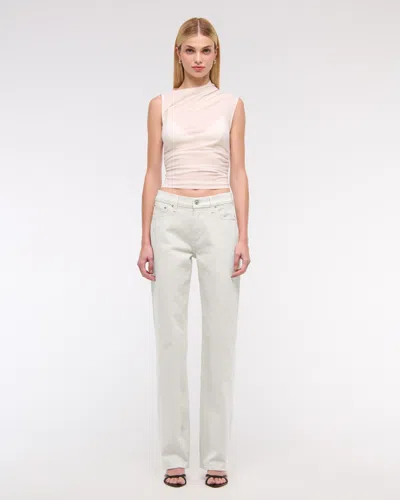 Abercrombie & Fitch Low Rise Baggy Jean In Blue