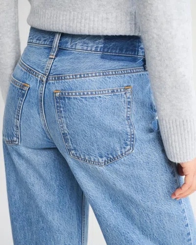 Abercrombie & Fitch Low Rise Ultra Loose Jean In Blue