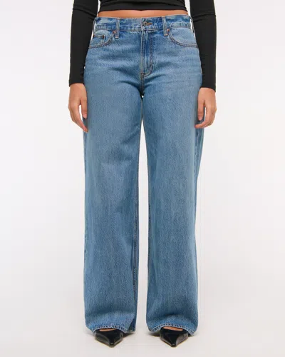 Abercrombie & Fitch Curve Love Low Rise Ultra Loose Jean