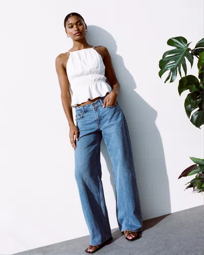 Abercrombie & Fitch Curve Love Low Rise Ultra Loose Jean