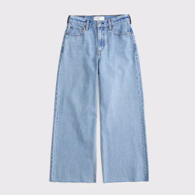 Abercrombie & Fitch High Rise Cropped Wide Leg Jean