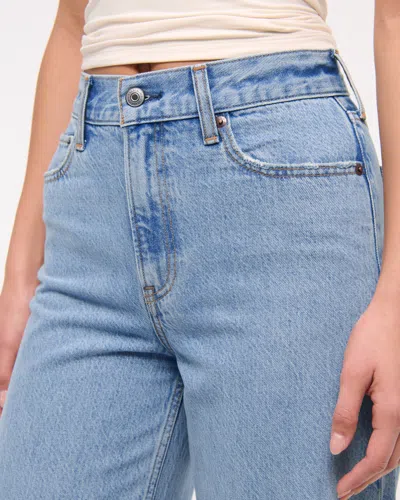 Abercrombie & Fitch High Rise Cropped Wide Leg Jean