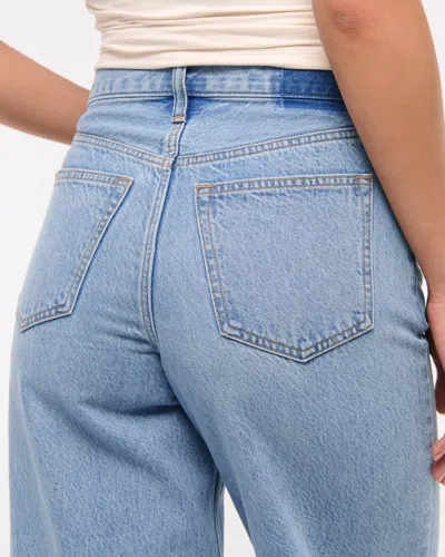 Abercrombie & Fitch High Rise Cropped Wide Leg Jean