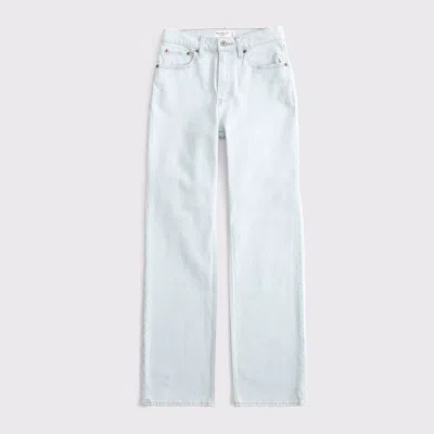 Abercrombie & Fitch Curve Love High Rise 90s Relaxed Jean In Blue