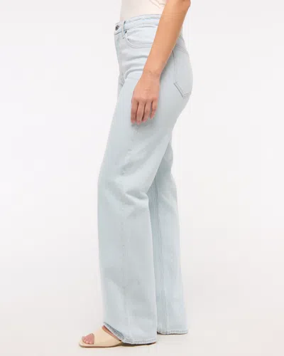 Abercrombie & Fitch Curve Love High Rise 90s Relaxed Jean In Blue