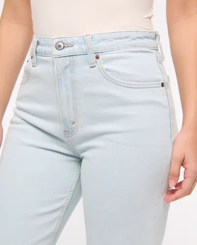 Abercrombie & Fitch Curve Love High Rise 90s Relaxed Jean In Blue