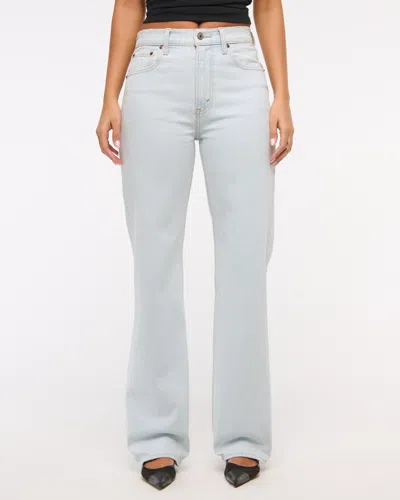Abercrombie & Fitch High Rise 90s Relaxed Jean In Blue
