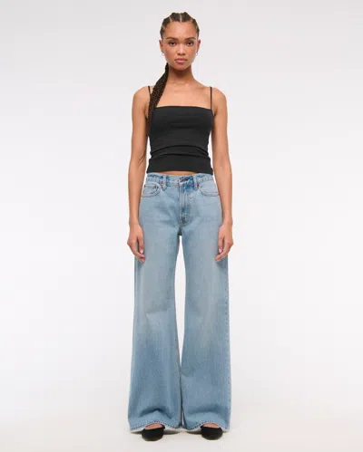 Abercrombie & Fitch Mid Rise Baggy Bootcut Jean