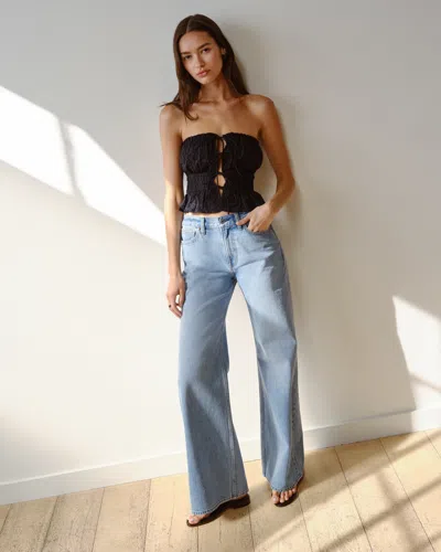 Abercrombie & Fitch Mid Rise Baggy Bootcut Jean