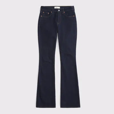 Abercrombie & Fitch Curve Love Mid Rise Bootcut Jean In Blue