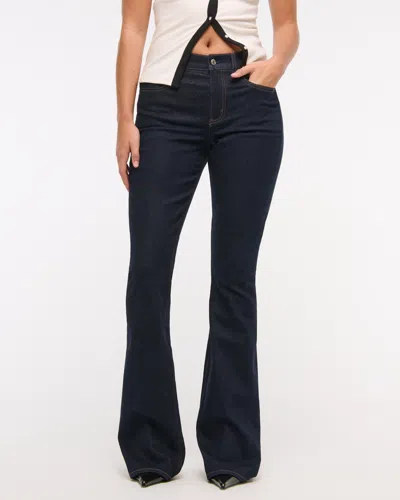 Abercrombie & Fitch Curve Love Mid Rise Bootcut Jean In Blue