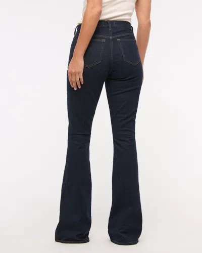 Abercrombie & Fitch Curve Love Mid Rise Bootcut Jean In Blue