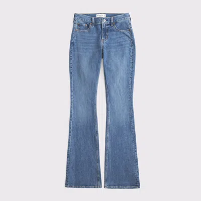 Abercrombie & Fitch Mid Rise Bootcut Jean In Blue