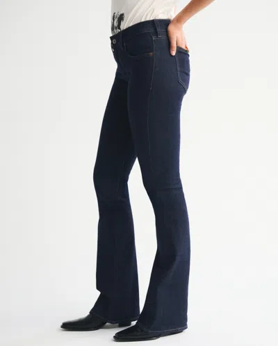 Abercrombie & Fitch Mid Rise Bootcut Jean In Black