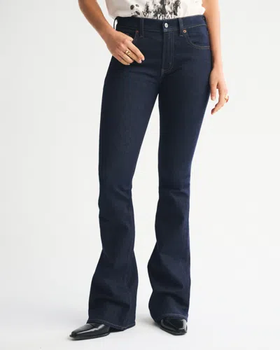 Abercrombie & Fitch Mid Rise Bootcut Jean In Black