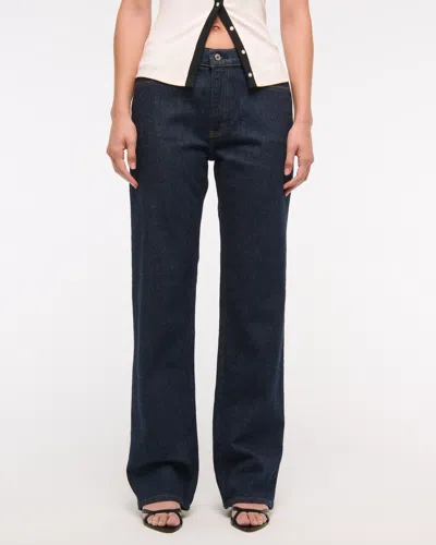 Abercrombie & Fitch Low Rise Baggy Jean In Black