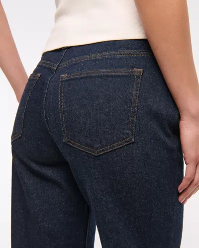 Abercrombie & Fitch Low Rise Baggy Jean In Black