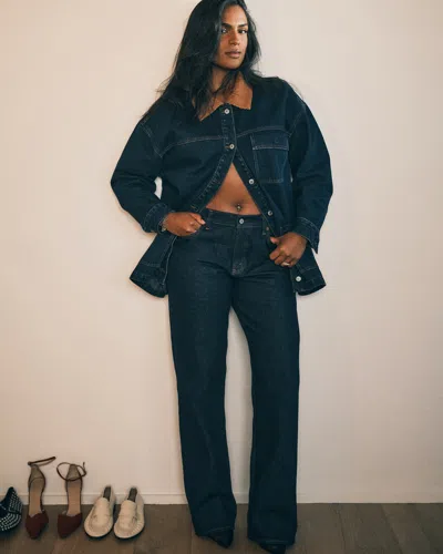 Abercrombie & Fitch Low Rise Baggy Jean In Black