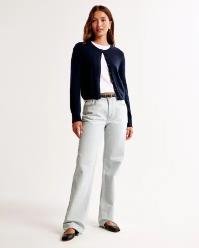 Abercrombie & Fitch Low Rise Baggy Jean In Black