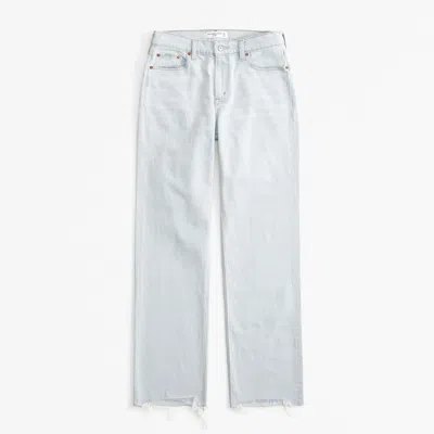 Abercrombie & Fitch Curve Love Low Rise Baggy Jean In Black