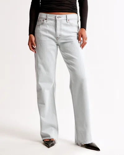 Abercrombie & Fitch Curve Love Low Rise Baggy Jean In Black