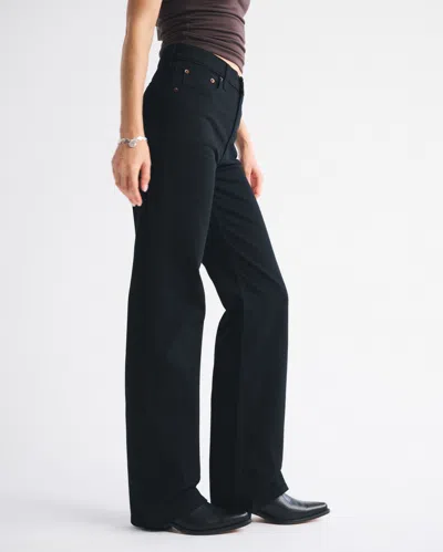 Abercrombie & Fitch High Rise 90s Relaxed Jean In Black