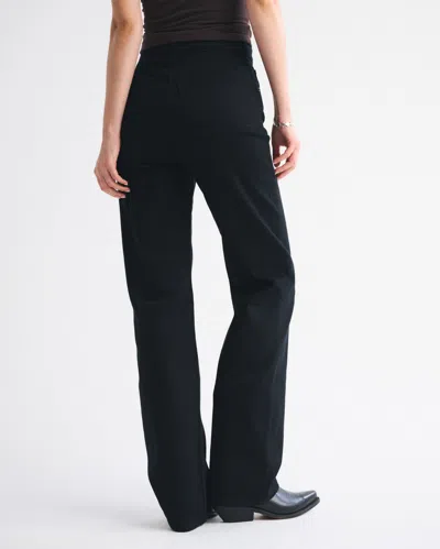 Abercrombie & Fitch High Rise 90s Relaxed Jean In Black