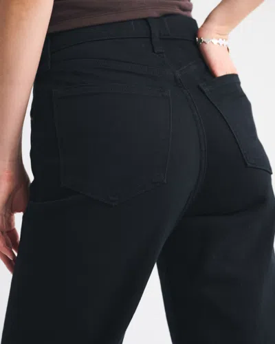 Abercrombie & Fitch High Rise 90s Relaxed Jean In Black